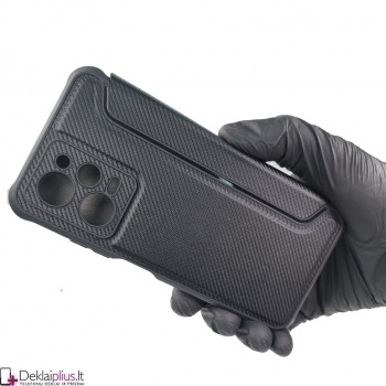 Razor Carbon atverčiamas dėklas - juodas (Xiaomi Poco X5 Pro 5G/Redmi Note 12 Pro 5G) Razor Carbon atverčiamas dėklas - juodas (Xiaomi Poco X5 Pro 5G/Redmi Note 12 Pro 5G)